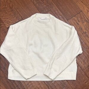 GAP Kids Cream Crewneck Sweater-never been worn